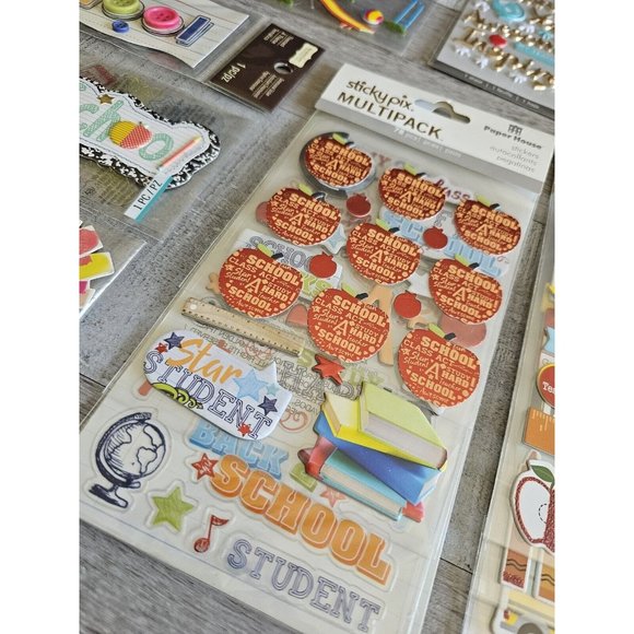 Sticker Lot SCHOOL Kids PreK Elementary Scrapbooking 3D Stickers Jolees RARE #65 - Picture 11 of 12
